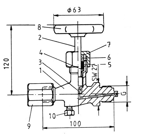 ИНМОР | Клапаны манометровые PN 400/250 Рис.06-041